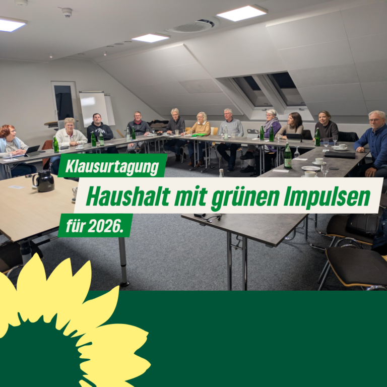 Grüne Fraktion berät Haushalt 2026
